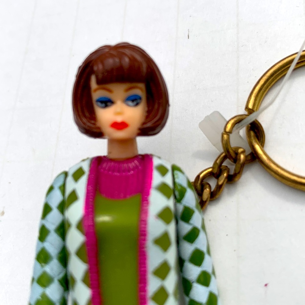 BARBIE keychain poodle Parade Vintage  brown hair